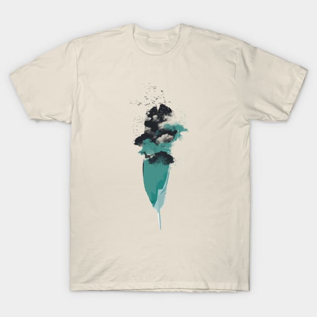 feather T-Shirt by DimDom